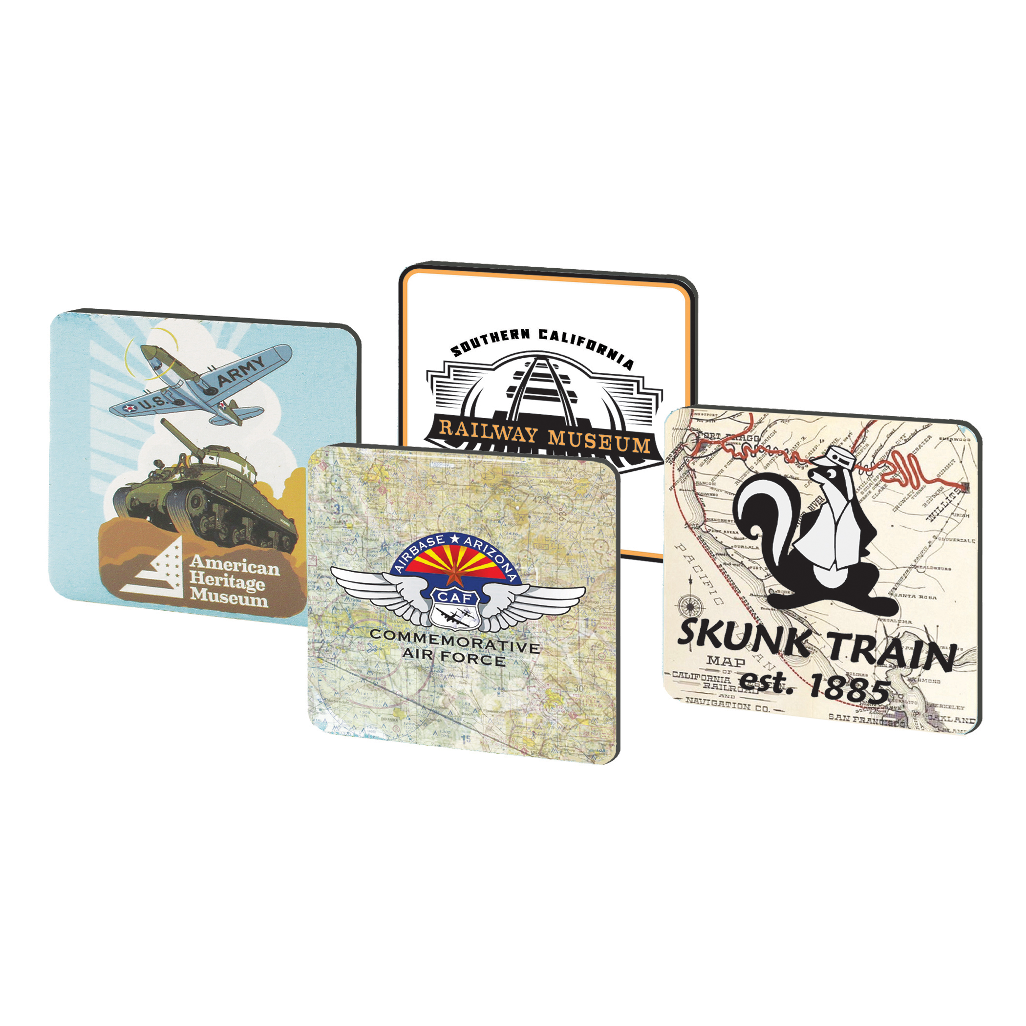 Custom square MDF coasters