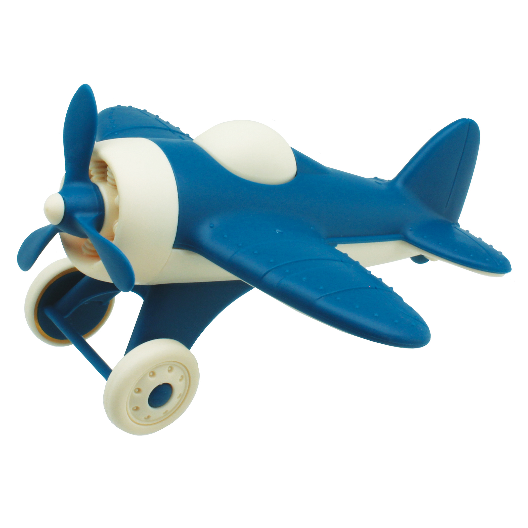 Free wheeling plastic airplane