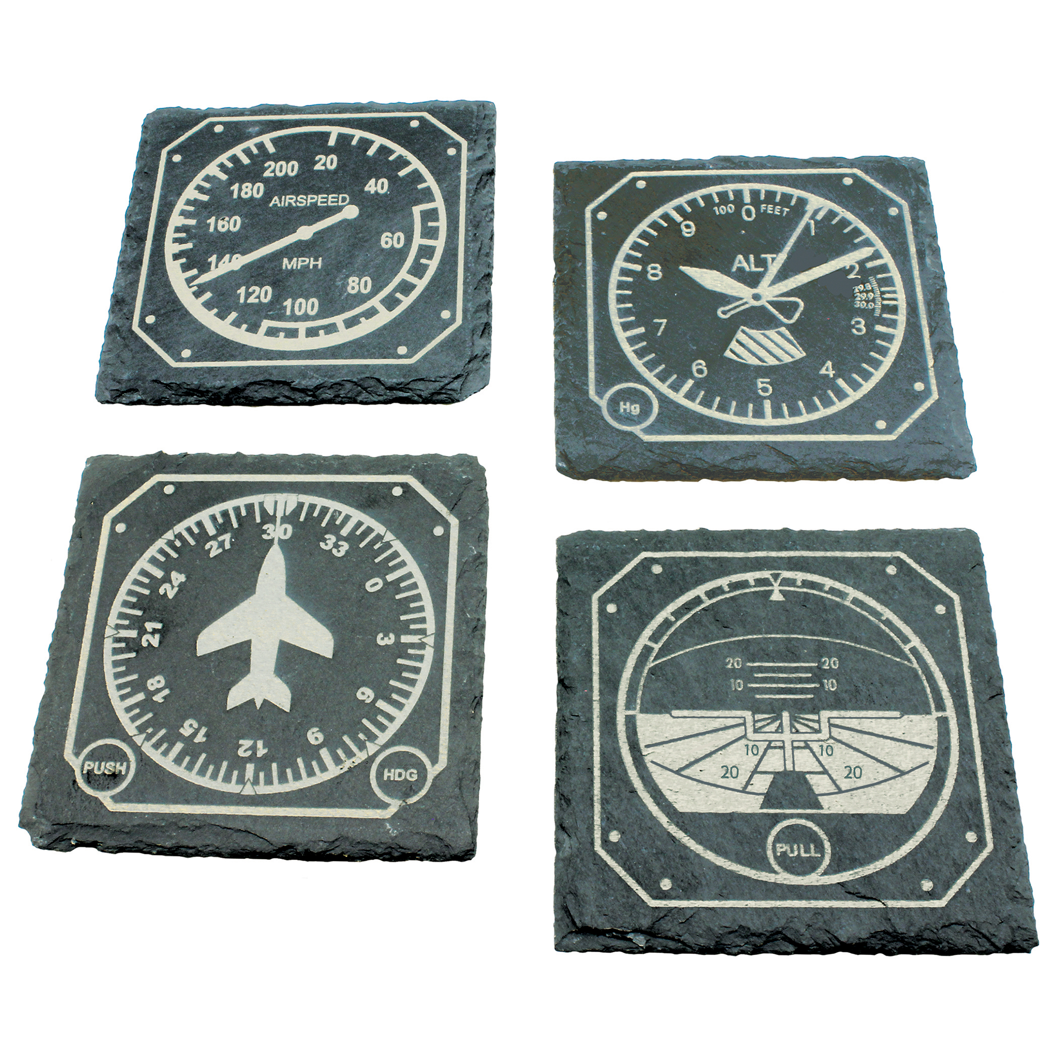 Slate instrument coasters
