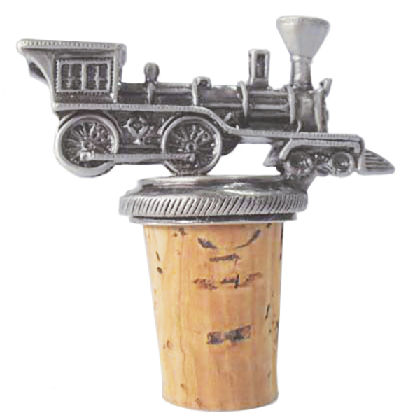 Steam train bottle stopper